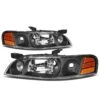00-01 Nissan Altima Factory Style Replacement Headlights - Black / Amber