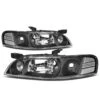 00-01 Nissan Altima Factory Style Replacement Headlights - Black / Clear