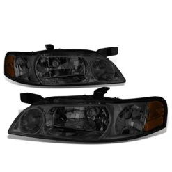 00-01 Nissan Altima Factory Style Replacement Headlights - Smoked Lens / Amber