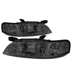 00-01 Nissan Altima Factory Style Replacement Headlights - Smoked Lens / Clear