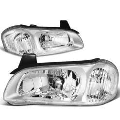00-01 Nissan Maxima Factory Style Replacement Headlights - Chrome / Clear 11 00-01 Nissan Maxima Factory Style Replacement Headlights - Chrome / Clear -High-Efficiency Car Light Store 00 01 nissan maxima factory style replacement headlights chrome clear 85