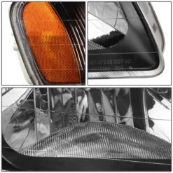 00-02 Hyundai Accent Headlight Assembly (Driver & Passenger Side) - Black Amber -High-Efficiency Car Light Store 00 02 hyundai accent headlight assembly driver passenger side black amber 107