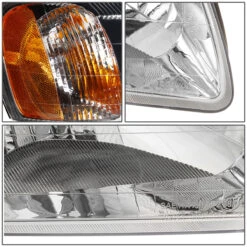 00-02 Hyundai Accent Headlight Assembly (Driver & Passenger Side) - Chrome Amber -High-Efficiency Car Light Store 00 02 hyundai accent headlight assembly driver passenger side chrome amber 108