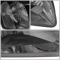 00-02 Hyundai Accent Headlight Assembly (Driver & Passenger Side) - Smoked Clear -High-Efficiency Car Light Store 00 02 hyundai accent headlight assembly driver passenger side smoked clear 103