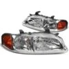 00-03 Nissan Sentra Euro Style Crystal Headlights - Chrome