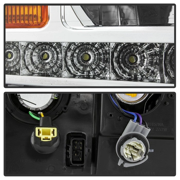 2000-2005 Cadillac Deville LED Strip Headlights Chrome 4 2000-2005 Cadillac Deville LED Strip Headlights Chrome - Image 4