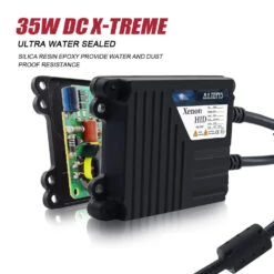 HID Combo 97-04 Dodge Dakota / Durango LED 1-Piece Crystal Headlights - Chrome -High-Efficiency Car Light Store 01 03 civic 2 4 door dx lx ex jdm black headlights hid kit 150 232