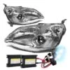 HID Combo 01-03 Honda Civic [Non-Si] Crystal Headlights - Chrome