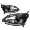 2001-2003 Honda Civic Replacement Crystal Headlights - Black
