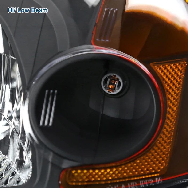 01-03 Honda CIvic EM ES JDM Style Headlights - Black Amber 3 01-03 Honda CIvic EM ES JDM Style Headlights - Black Amber - Image 3