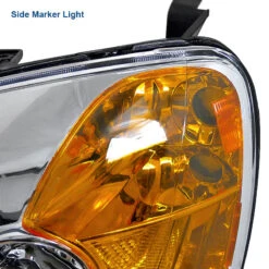 01-03 Honda CIvic EM ES JDM Style Headlights - Chrome Amber -High-Efficiency Car Light Store 01 03 honda civic em es jdm style headlights chrome amber 83