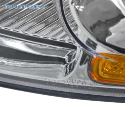 01-03 Honda CIvic EM ES JDM Style Headlights - Chrome Amber -High-Efficiency Car Light Store 01 03 honda civic em es jdm style headlights chrome amber 86