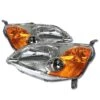 01-03 Honda Civic Sedan & Coupe JDM Style Crystal Headlights - Chrome