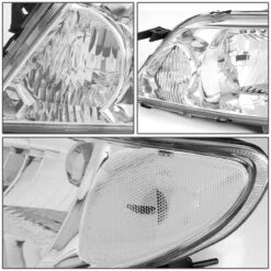 01-03 Mazda Protege Factory Style Replacement Headlights - Chrome / Clear -High-Efficiency Car Light Store 01 03 mazda protege factory style replacement headlights chrome clear 94