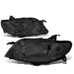 01-03 Mazda Protege Factory Style Replacement Headlights - Smoked / Clear