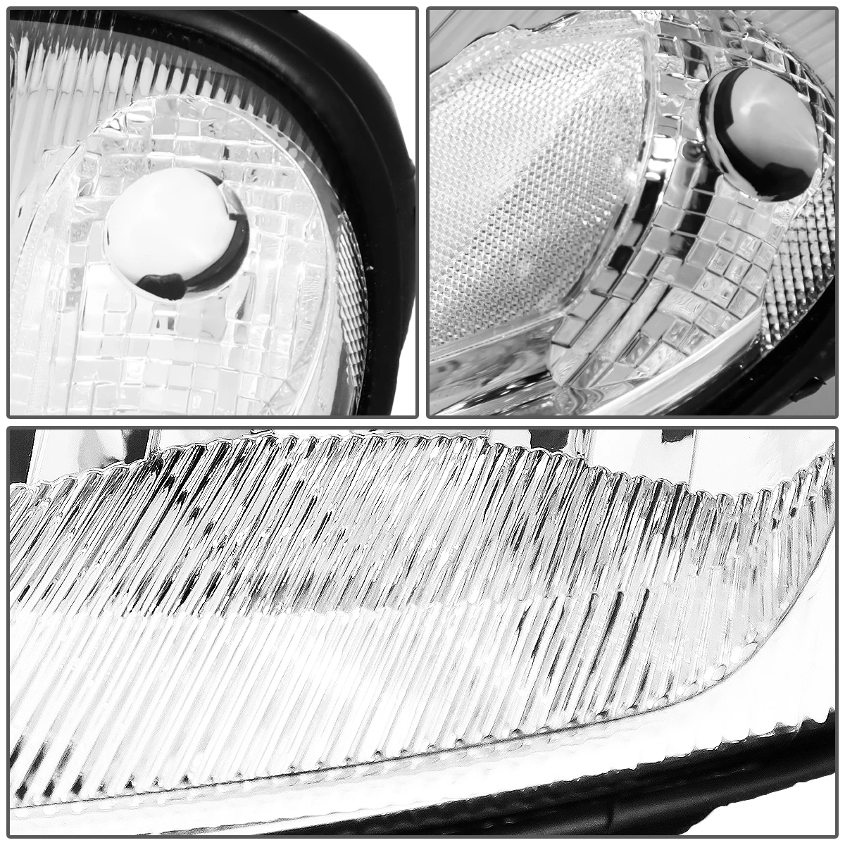 01-05 Chrysler PT Cruiser Headlight Assembly (Driver & Passenger Side) - Chrome Clear 5 01-05 Chrysler PT Cruiser Headlight Assembly (Driver & Passenger Side) - Chrome Clear - Image 5