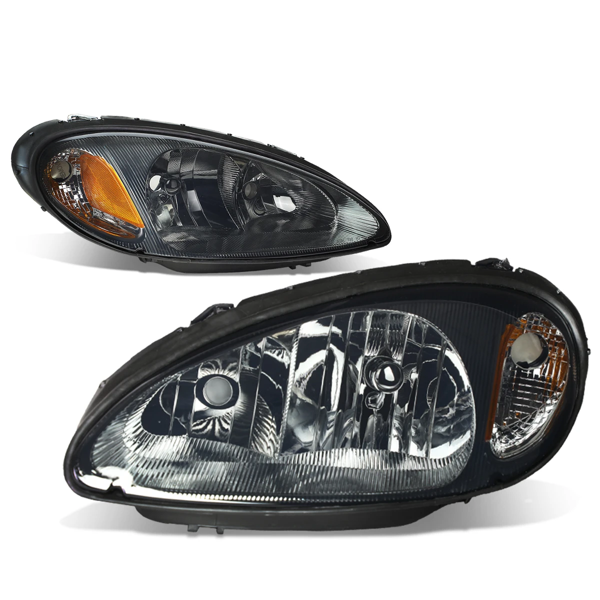 01-05 Chrysler PT Cruiser Headlight Assembly (Driver & Passenger Side) - Smoked Amber 3 01-05 Chrysler PT Cruiser Headlight Assembly (Driver & Passenger Side) - Smoked Amber - Image 3