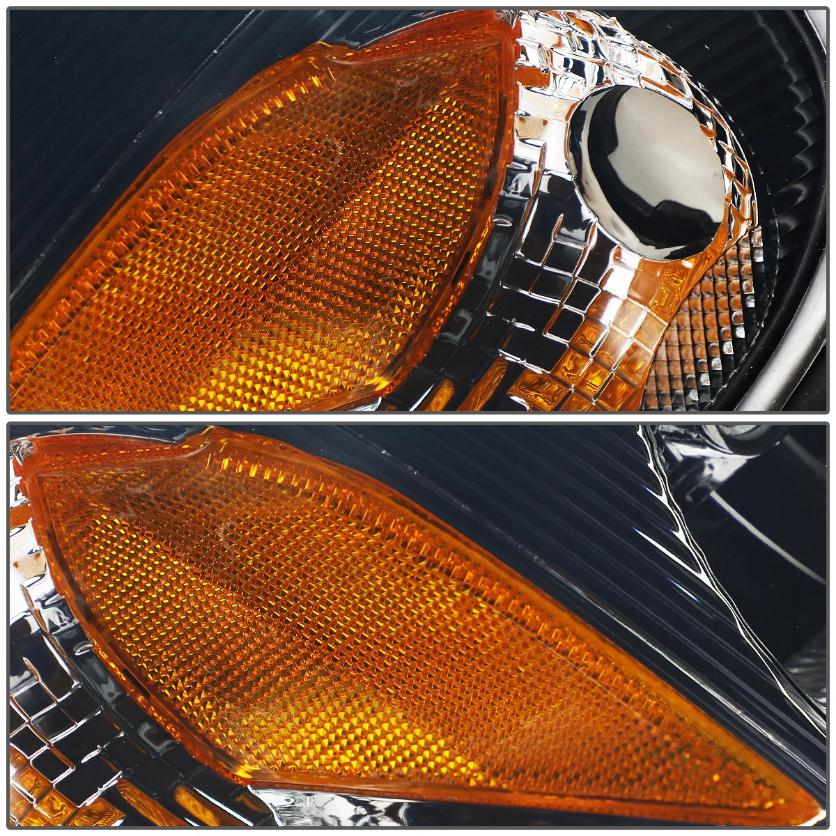 01-05 Chrysler PT Cruiser Headlight Assembly (Driver & Passenger Side) - Smoked Amber 5 01-05 Chrysler PT Cruiser Headlight Assembly (Driver & Passenger Side) - Smoked Amber - Image 5