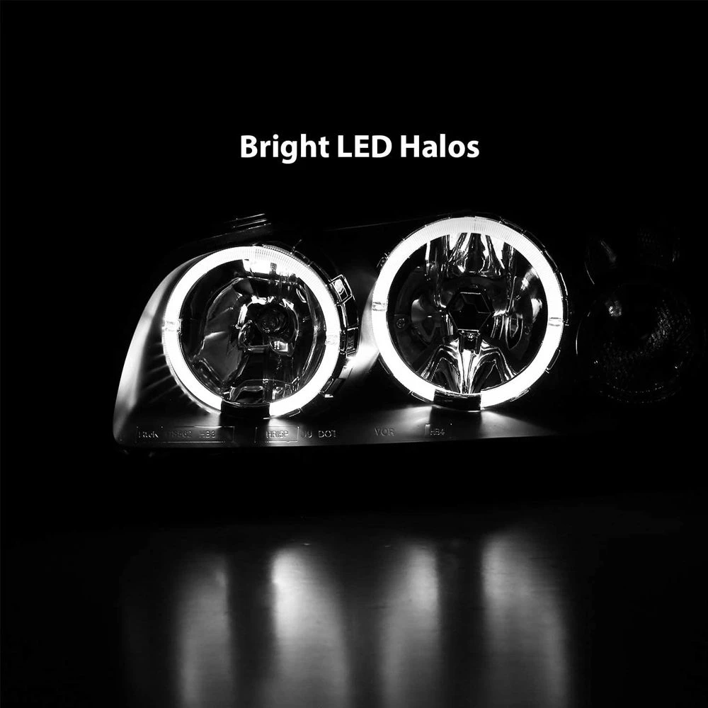 02-03 Nissan Maxima Dual Halo Euro Crystal Headlights - Black 2 02-03 Nissan Maxima Dual Halo Euro Crystal Headlights - Black - Image 2