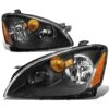 02-04 Nissan Altima Factory Style Replacement Headlights - Black