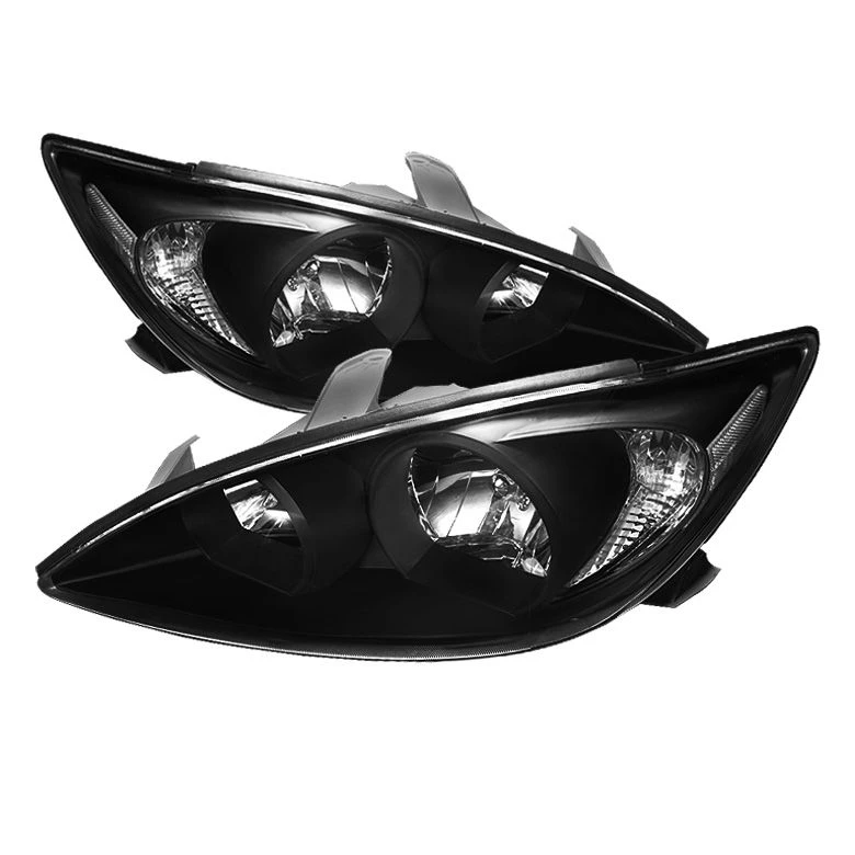 02-04 Toyota Camry Euro Style Crystal Headlights - Black 1 02-04 Toyota Camry Euro Style Crystal Headlights - Black