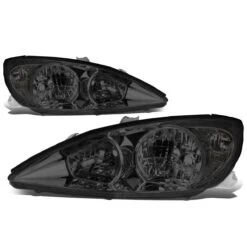 02-04 Toyota Camry OE-Style Replacement Headlights - Smoked Clear