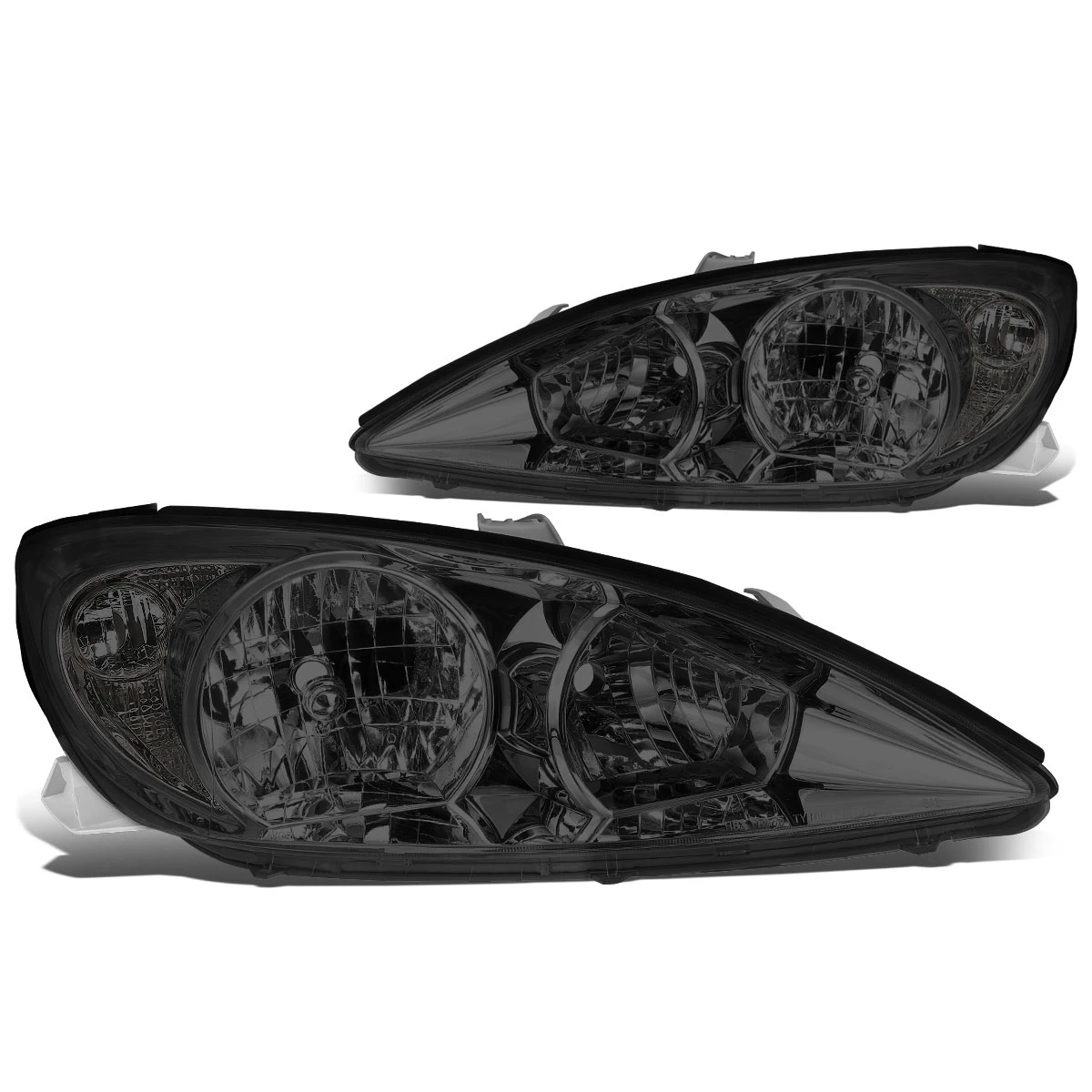 02-04 Toyota Camry OE-Style Replacement Headlights - Smoked Clear 2 02-04 Toyota Camry OE-Style Replacement Headlights - Smoked Clear - Image 2