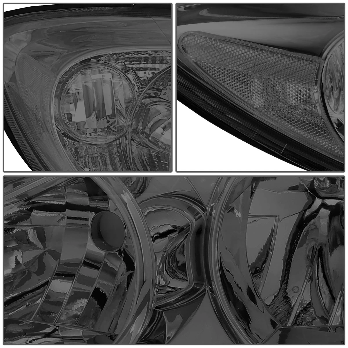 02-04 Toyota Camry OE-Style Replacement Headlights - Smoked Clear 5 02-04 Toyota Camry OE-Style Replacement Headlights - Smoked Clear - Image 5