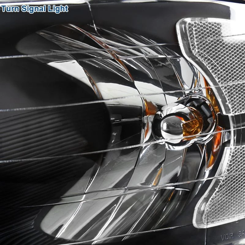 02-05 Dodge Ram 1500 2500 3500 Euro Crystal Headlights - Black 2 02-05 Dodge Ram 1500 2500 3500 Euro Crystal Headlights - Black - Image 2