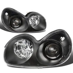 02-05 Hyundai Sonata Factory Style Replacement Headlights - Black -High-Efficiency Car Light Store 02 05 hyundai sonata factory style replacement headlights black 65