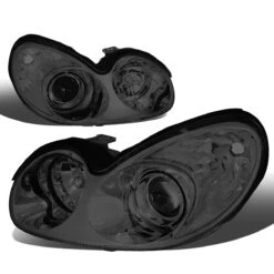 02-05 Hyundai Sonata Factory Style Replacement Headlights - Smoked
