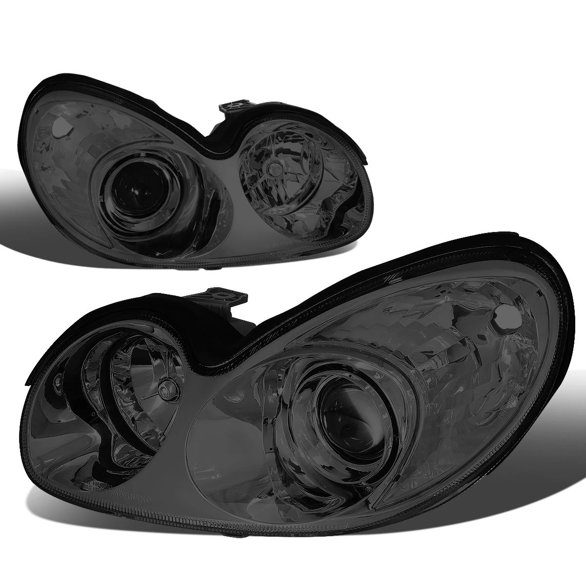 02-05 Hyundai Sonata Factory Style Replacement Headlights - Smoked 1 02-05 Hyundai Sonata Factory Style Replacement Headlights - Smoked