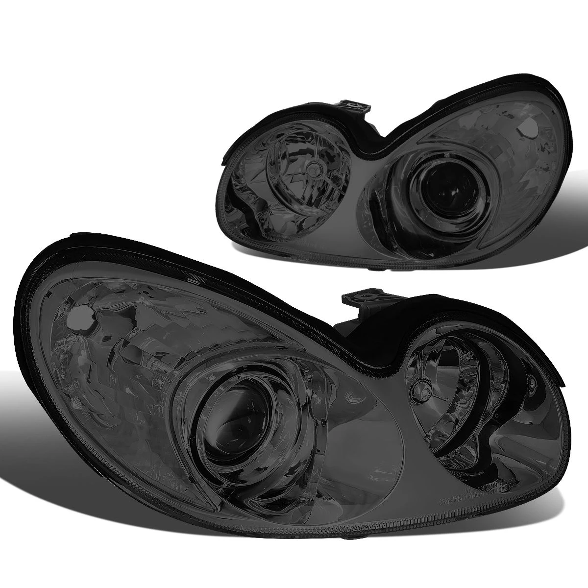 02-05 Hyundai Sonata Factory Style Replacement Headlights - Smoked 2 02-05 Hyundai Sonata Factory Style Replacement Headlights - Smoked - Image 2