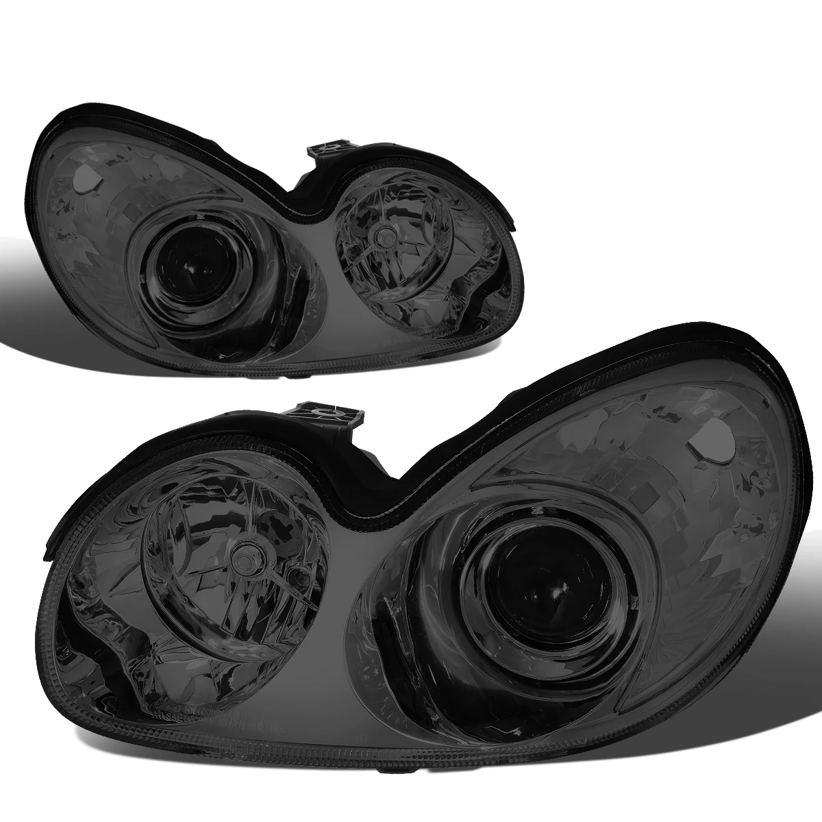 02-05 Hyundai Sonata Factory Style Replacement Headlights - Smoked 3 02-05 Hyundai Sonata Factory Style Replacement Headlights - Smoked - Image 3