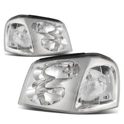 02-09 GMC Envoy Headlight Assembly (Driver & Passenger Side) - Chrome