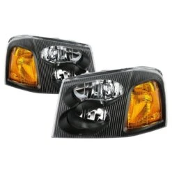 02-09 GMC Envoy OE-Style Replacement Headlights - Black