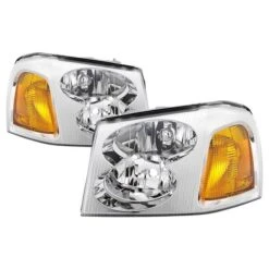 02-09 GMC Envoy OE-Style Replacement Headlights - Chrome