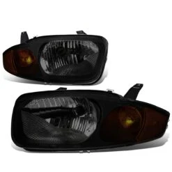03-05 Chevy Cavalier OE-Style Replacement Headlights - Smoked / Amber