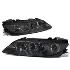 03-05 Mazda 6 Factory Style Replacement Headlights - Smoked / Clear -High-Efficiency Car Light Store 03 05 mazda 6 factory style replacement headlights smoked clear 102