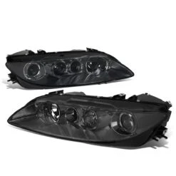 03-05 Mazda 6 Factory Style Replacement Headlights - Smoked / Clear