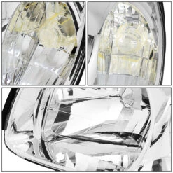 03-06 Santa Fe Factory Style Replacement Headlights - Chrome / Clear -High-Efficiency Car Light Store 03 06 santa fe factory style replacement headlights chrome clear 71