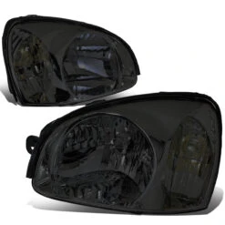 03-06 Santa Fe Factory Style Replacement Headlights - Smoked / Clear -High-Efficiency Car Light Store 03 06 santa fe factory style replacement headlights smoked clear 64