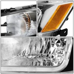 03-07 Honda Accord LED Optic-DRL Replace Headlights - Chrome -High-Efficiency Car Light Store 03 07 honda accord led optic drl replace headlights chrome 155