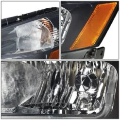 03-07 Honda Accord LED Optic-DRL Replace Headlights - Smoked -High-Efficiency Car Light Store 03 07 honda accord led optic drl replace headlights smoked 165