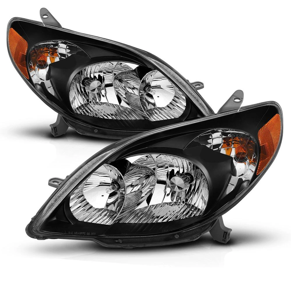 03-08 Toyota Matrix Euro Crystal Replacement Headlights - Black 1 03-08 Toyota Matrix Euro Crystal Replacement Headlights - Black