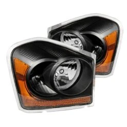 04-05 Dodge Durango OEM Style Replacement Headlights - Black