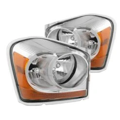 04-05 Dodge Durango OEM Style Replacement Headlights - Chrome