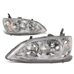 04-05 Honda Civic 2/4 Door Model Headlight Assembly (Driver & Passenger Side) -High-Efficiency Car Light Store 04 05 honda civic 2 4 door model headlight assembly driver passenger side 104