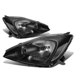 04-05 Toyota Sienna [Halogen Type] OE-Style Replacement Headlights - Black / Clear