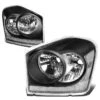04-06 Dodge Durango Headlight Assembly (Driver & Passenger Side) - Black Clear